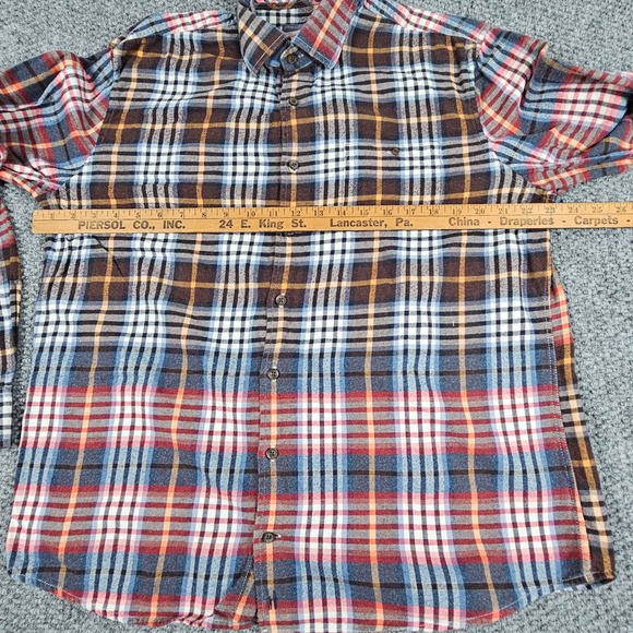 Johnnie-O Hangin' Out Flannel Shirt Men's Large‎ Plaid Button Down Long Sleeve - Picture 6 of 8